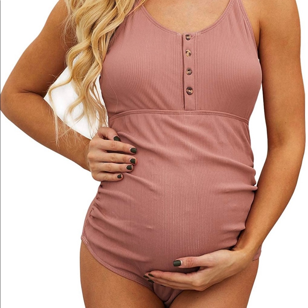 Diukia Women's One Piece Maternity Swimsuit